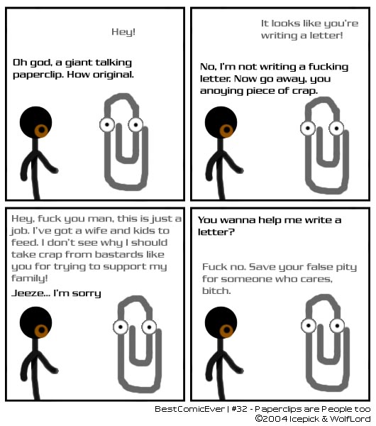 Paperclips are People too